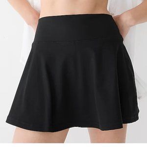 J.Crew CloudStrech Flared Sports Skirt - size M - Black